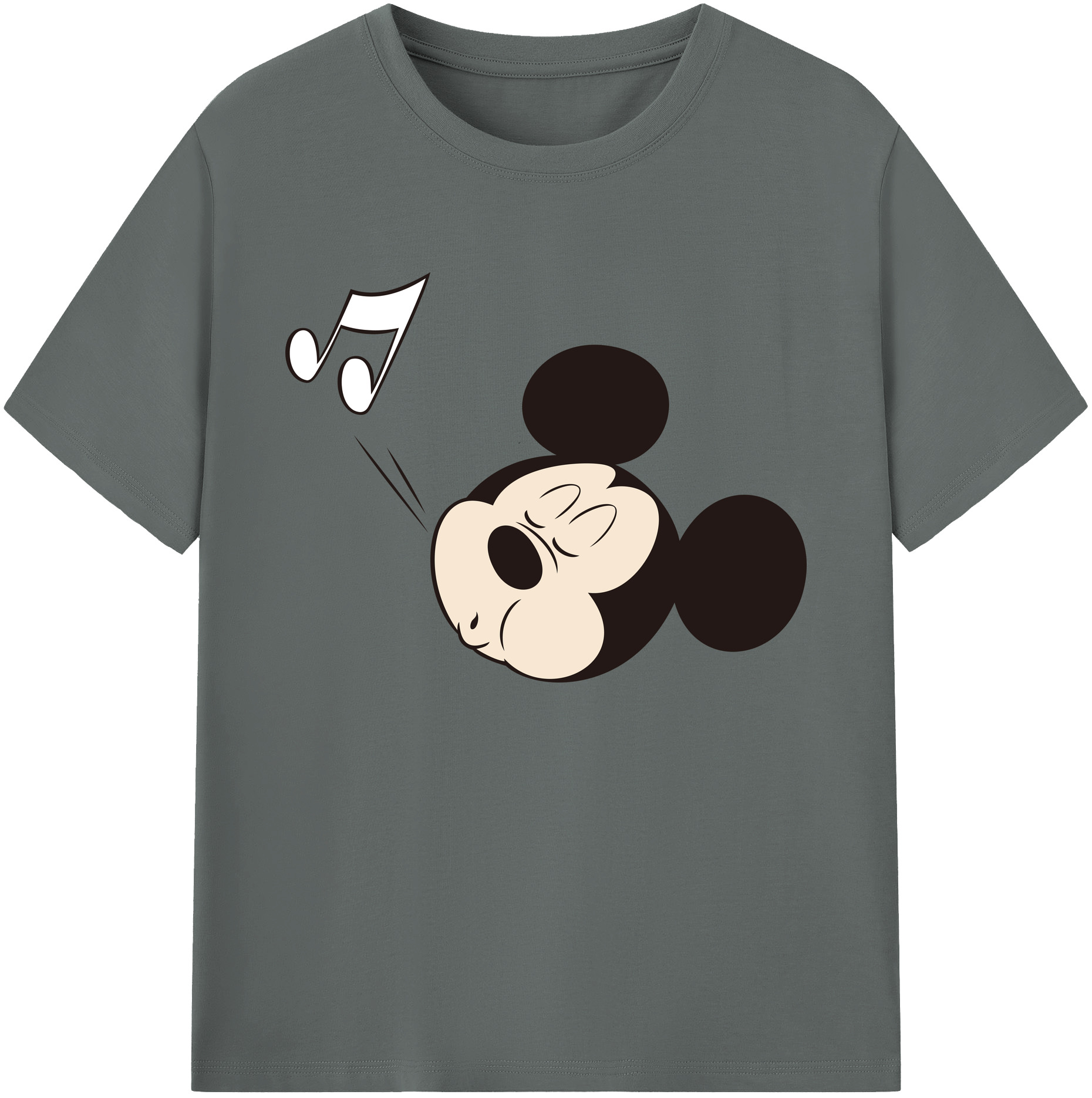 ミッキーマウス Mickey Mouse 綿100％ メンズ半袖Tシャツ｜肌触りやわらか＆通気性